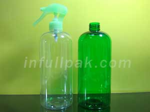500ml Cosmetic PET Bottle PLB-