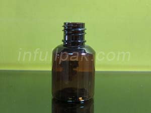 20ml amber plastic bottle PLB-