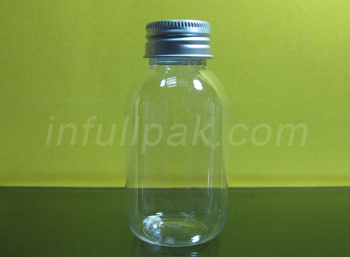 100ml Clear PET plastic bottle