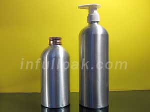Aluminum bottle for shampoo  A