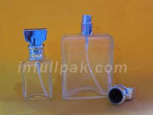 Clear Rectangular Perfume Bott