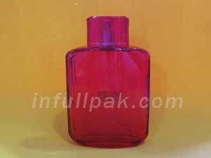 Red Rectangular Fragrance Bott